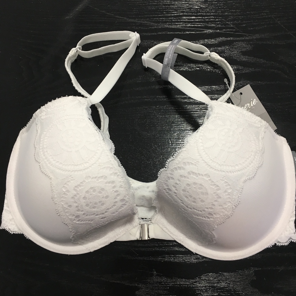 NWT Aerie White Lace Demi Bra
